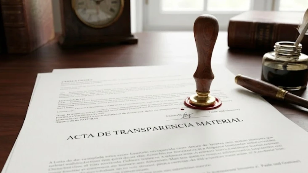 Acta de Transparencia Hipoteca